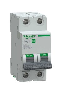 Schneider EZ9F27216 Easy 9 Pro 2P 16A 6 kA B Tipi Otomatik Sigorta