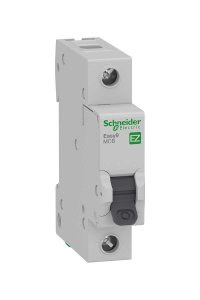 Schneider EZ9F34106 1P 6A 4.5kA C Tipi Otomatik Sigorta