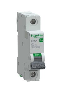 Schneider EZ9F59163 Easy 9 Pro 1P 63A 10 kA C Tipi Otomatik Sigorta