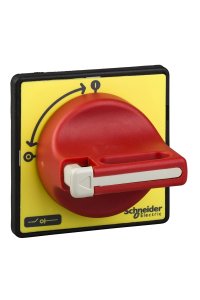 Schneider KCF2PZ Sarı Ön Plakalı Kırmızı Döner Kurma Kolu