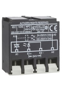 Schneider LA4DWB Tesys D 24V DC 250V AC Dc Besleme Bloğu