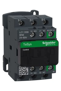Schneider LC1D09BNE Tesys D 24-60V AC/DC 3P Ac3 9A Kontaktör