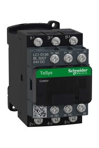 Schneider LC1D126BLS207 Tesys D 24V DC 3P Ac3 12A Kontaktör