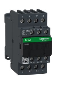 Schneider LC1D188BD Tesys D 24V DC 2NA+2NK 4P 32A Kontaktör