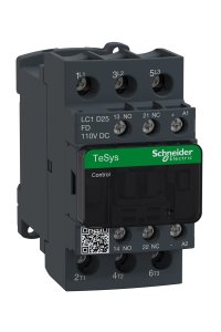Schneider LC1D25FD Tesys D 110V DC 3P Ac3 25A Kontaktör