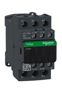 Schneider LC1D25GD Tesys D 440V 25A 125VDC Bobinli Kontaktör