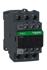 Schneider LC1D32FD Tesys D 110V DC 3P Ac3 32A Kontaktör