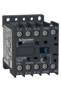 Schneider LC1K0610N7 Tesys K 415V AC 1NA 3P Ac3 6A Kontaktör