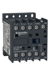 Schneider LC1K1601F7 Tesys K 110V 1NK 3P Ac3 16A Kontaktör