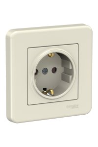 Schneider LNA2900223 16A Krem Çocuk Korumalı Topraklı Priz