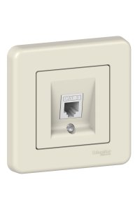 Schneider LNA4100123 Krem RJ11 Cat3 4 Kontaklı Telefon Prizi