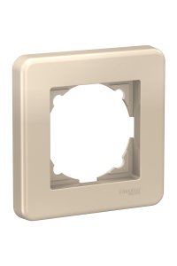 Schneider LNA5800124 Leona Tekli Metalik Bej Çerçeve