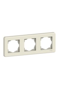 Schneider LNA5800323 LEONA 3lü Yatay Krem Çerçeve