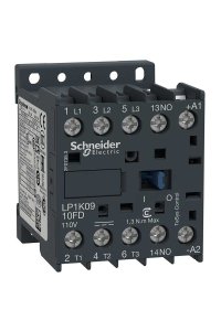 Schneider LP1K0910GD Tesys K 125V DC 1NA 3P Ac3 9A Kontaktör