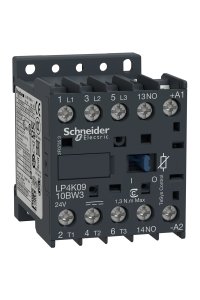 Schneider LP4K0910BW3 Tesys K 24V DC 1NA 3P Ac3 9A Kontaktör