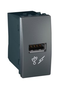 Schneider MGU3.428.12 1 Modül Grafit 2.0 Usb Güç Kaynağı