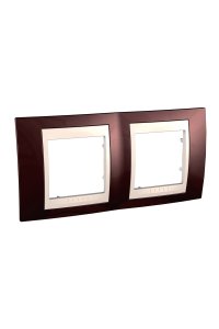 Schneider MGU6.004.551 Plus 2li Yatay Anahtar Priz Çerçevesi