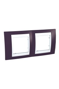 Schneider MGU6.004.872 Plus LAl/Beyaz 2li Priz Çerçevesi