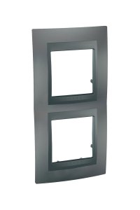 Schneider MGU6.004V.12 Plus 2li Dikey Anahtar Priz Çerçevesi