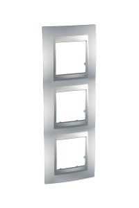 Schneider MGU6.006V.30 Plus 3lü Dikey Anahtar Priz Çerçevesi