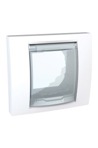 Schneider MGU61.002.18 Plakalı Tekli Anahtar Priz Çerçevesi