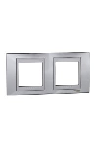 Schneider MGU66.004.010 Top 2li Yatay Anahtar Priz Çerçevesi