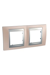 Schneider MGU66.004.096 Top 2li Dikey Anahtar Priz Çerçevesi