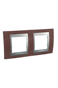 Schneider MGU66.004.0M4 Top 2li Yatay Anahtar Priz Çerçevesi