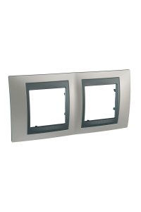 Schneider MGU66.004.239 Top 2li Yatay Anahtar Priz Çerçevesi