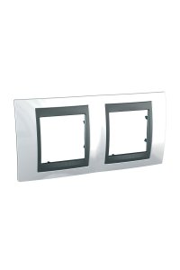 Schneider MGU66.004.292 Top 2li Yatay Anahtar Priz Çerçevesi