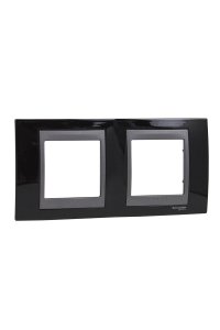 Schneider MGU66.004.293 Top 2li Yatay Anahtar Priz Çerçevesi