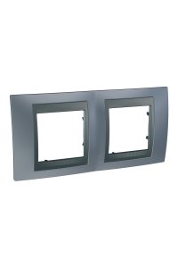 Schneider MGU66.004.297 Top 2li Yatay Anahtar Priz Çerçevesi