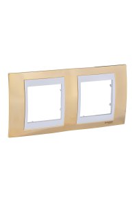 Schneider MGU66.004.804 Top 2li Yatay Anahtar Priz Çerçevesi