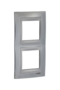 Schneider MGU66.004V.010 2li Dikey Anahtar Priz Çerçevesi