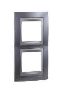 Schneider MGU66.004V.297 2li Dikey Anahtar Priz Çerçevesi