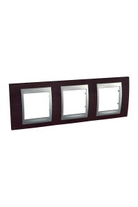 Schneider MGU66.006.0M3 Top 3lü Yatay Anahtar Priz Çerçevesi