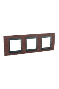 Schneider MGU66.006.2M4 Top 3lü Yatay Anahtar Priz Çerçevesi