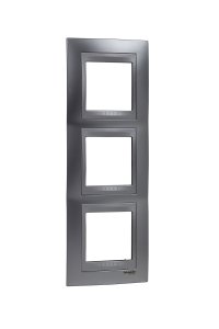 Schneider MGU66.006V.038 3lü Dikey Anahtar Priz Çerçevesi