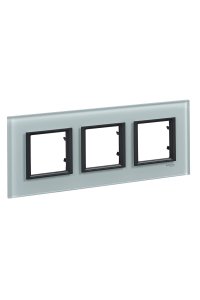 Schneider MGU68.006.7C3 Cam 3lü Yatay Anahtar Priz Çerçevesi