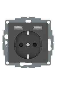 Schneider MTN2366-0414 2.4A Prizli Korumalı Topraklı Priz