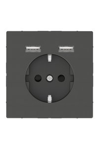 Schneider MTN2366-6034 2.4A Çocuk Korumalı Usbli Toprak Priz