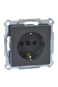 Schneider MTN2400-0414 Schuko System M 16A Antrasit Priz