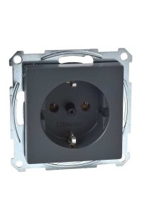 Schneider MTN2401-0414 Schuko System M 16A Antrasit Priz