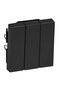 Schneider MTN311914 3lü Antrasit Komütatör Tuş Kapağı