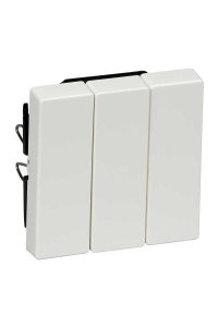 Schneider MTN312619 3lü Artec/Antique Komütatör Tuş Kapağı