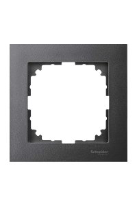 Schneider MTN4010-3614 Merten M-Pure Tekli Antrasit Çerçeve