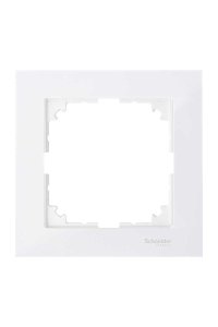 Schneider MTN4010-3619 Merten M-Pure Tekli Beyaz Çerçeve