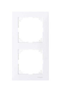 Schneider MTN4020-3625 Merten M-Pure 2li Aktif Beyaz Çerçeve