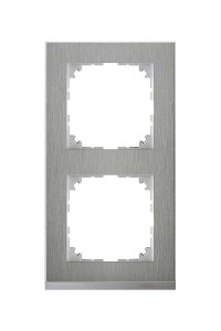 Schneider MTN4020-3646 Merten M-Pure Decor 2li Metal Çerçeve