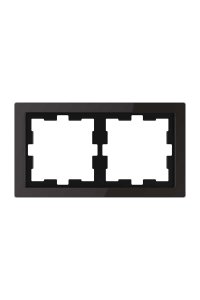 Schneider MTN4020-6503 D-Life 2li Oniks Siyah Cam Çerçeve